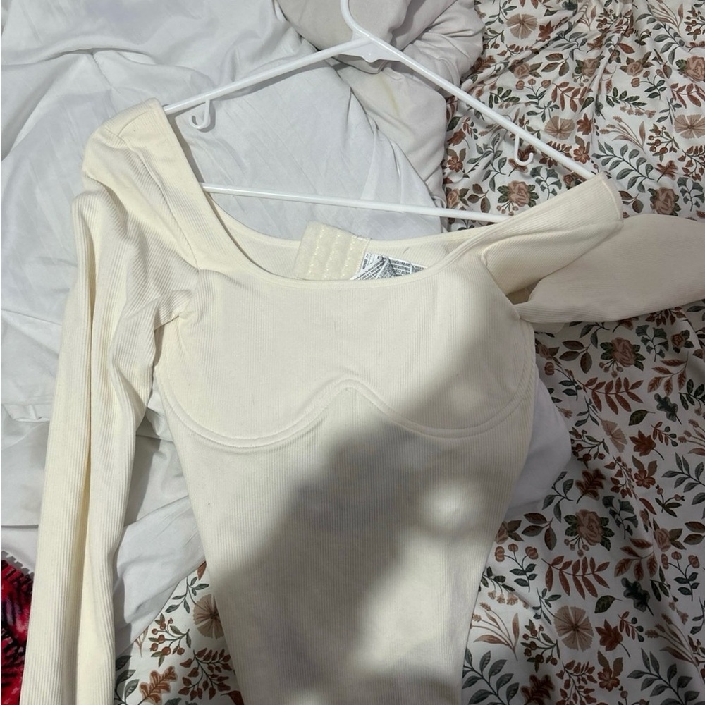 Elegant Cream Women's Top
